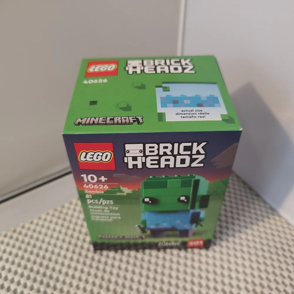 Lego 40626 Zombie #201 Brick Headz Minecraft NWT Building Toy Set